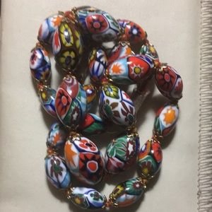Vintage Millafore bead necklace